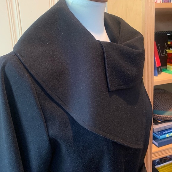 NEW CALVIN KLEIN WRAP JACKET MEDIUM BLACK - Picture 6 of 12